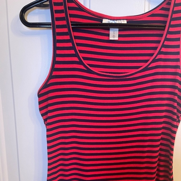 Motherhood Maternity Striped Scoop Neck Tank Dress - Picture 2 of 5
